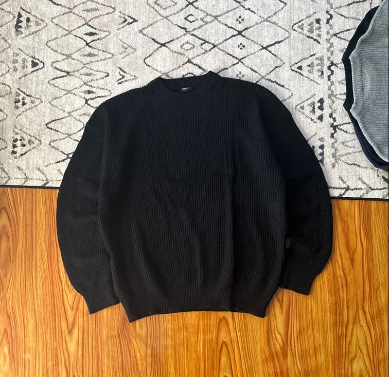 TAKEASY Waffle black knitwear photo 1