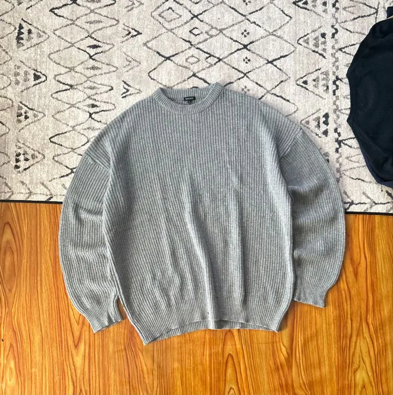 TAKEASY WAFFLE knit grey photo 1