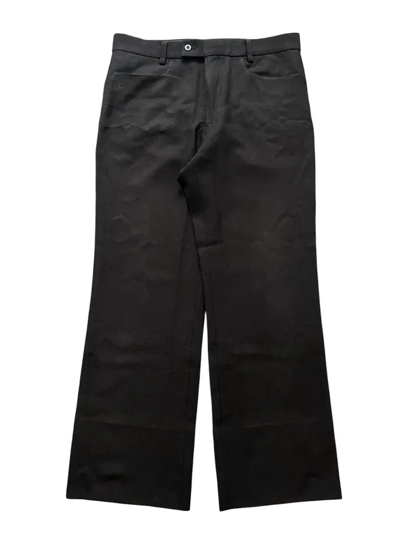 80s Green Sport japan tailored Flared Slack photo 1