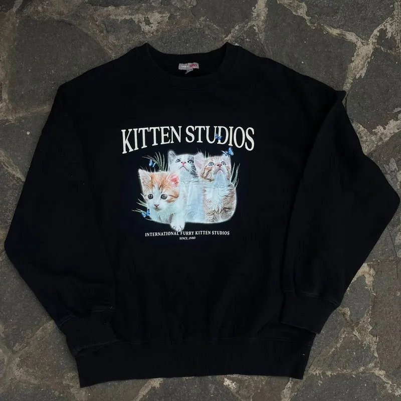 Crewneck kitten cat spao photo 1