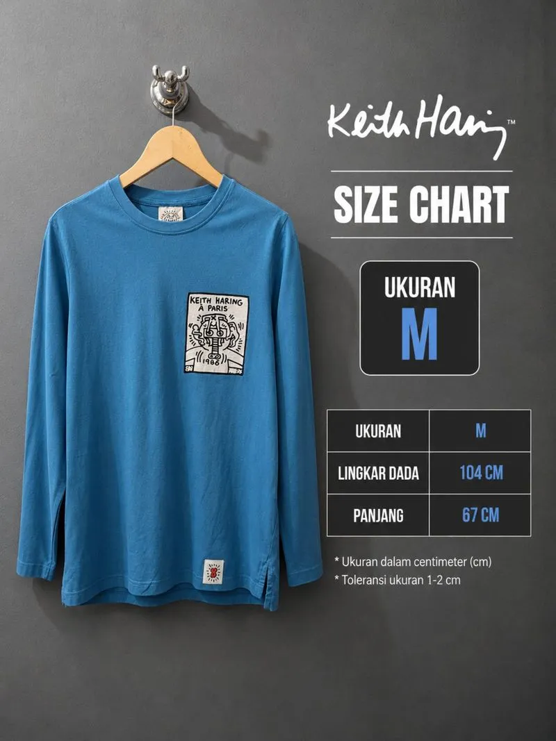 Kaos Keith Haring size M original photo 1