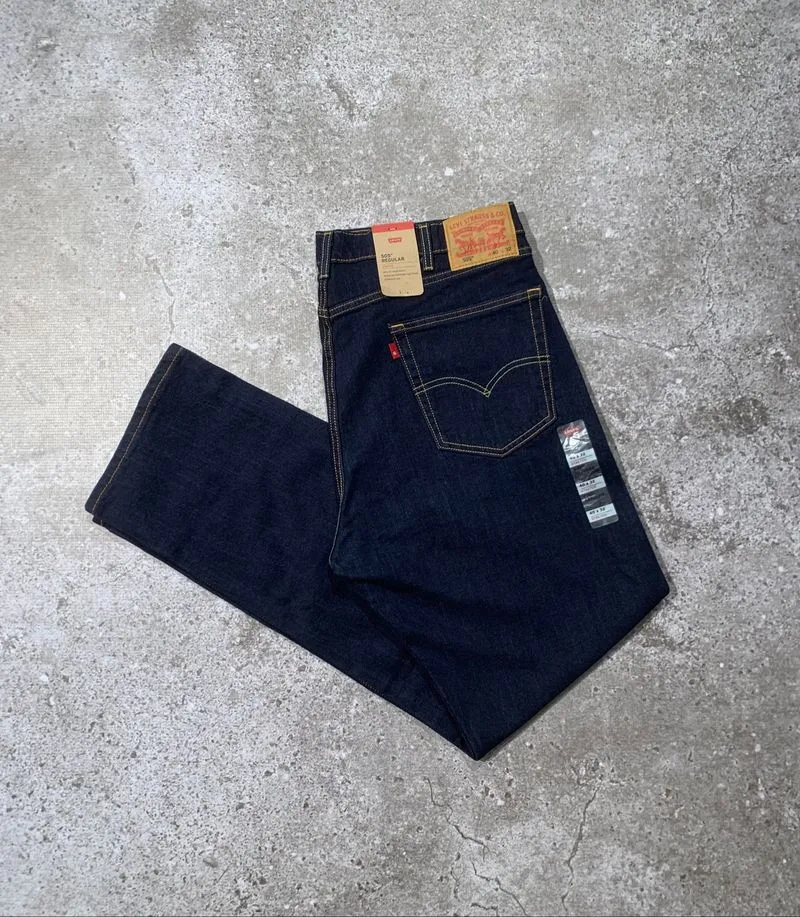 LEVI'S 505 REGULER STRETCH PANT BLUE photo 1