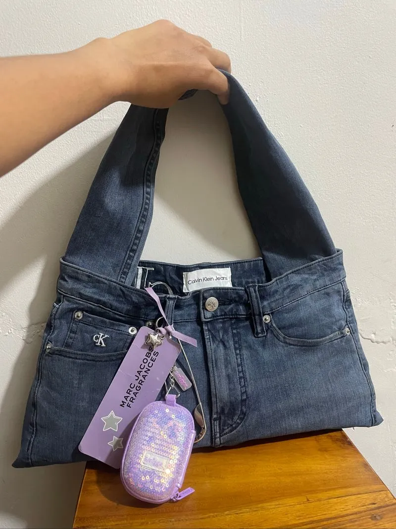 REWORKED BAG FROM CALVIN KLEIN ORIGINAL (tote bag y2k tas) photo 1