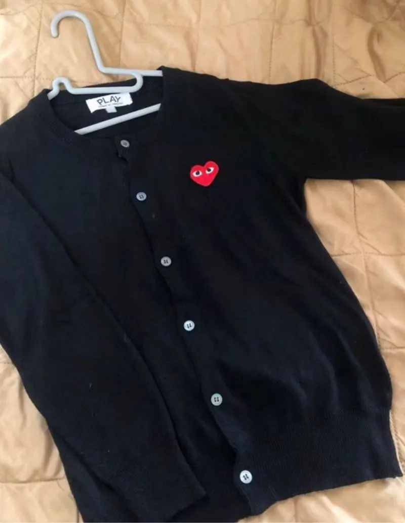 Cardigan CDG Play Hitam  photo 1