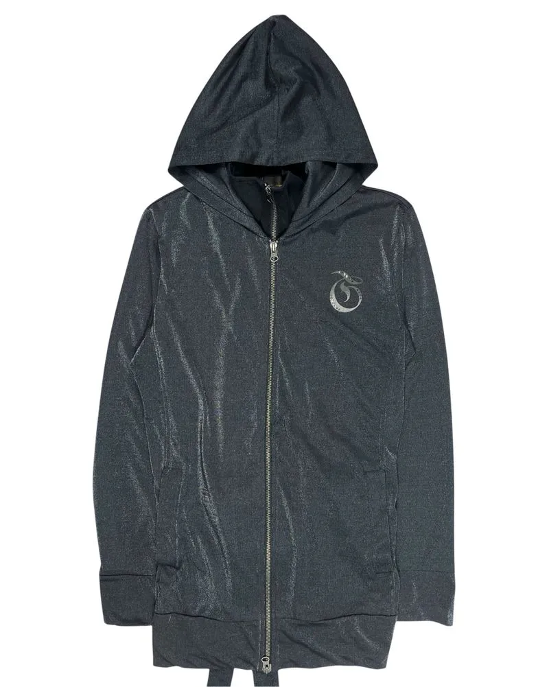 2000s Tete Homme Shimmer Hooded Waist Belt Jacket photo 1