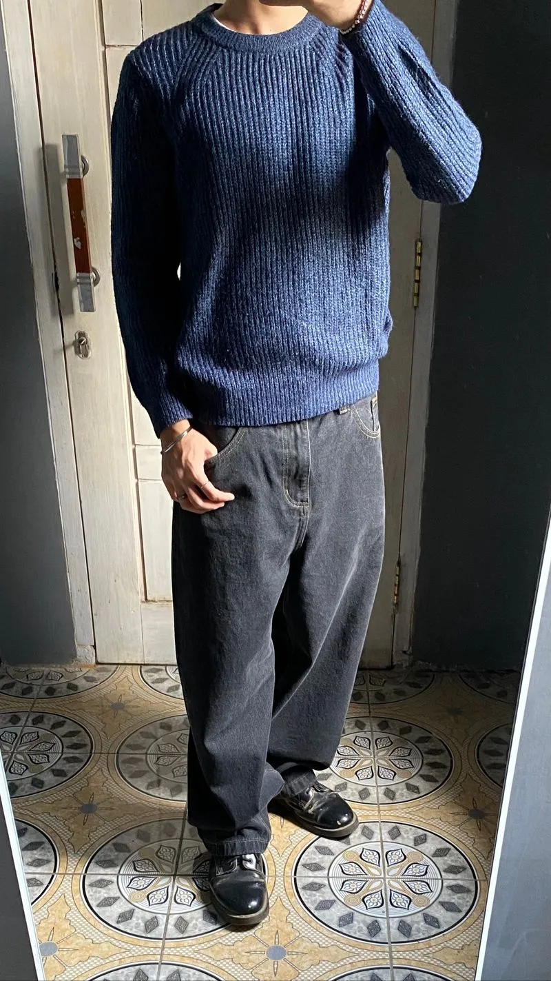 Vintage Korean CLRIDE.n Knit Sweater Classic Crewneck ~100%  photo 1