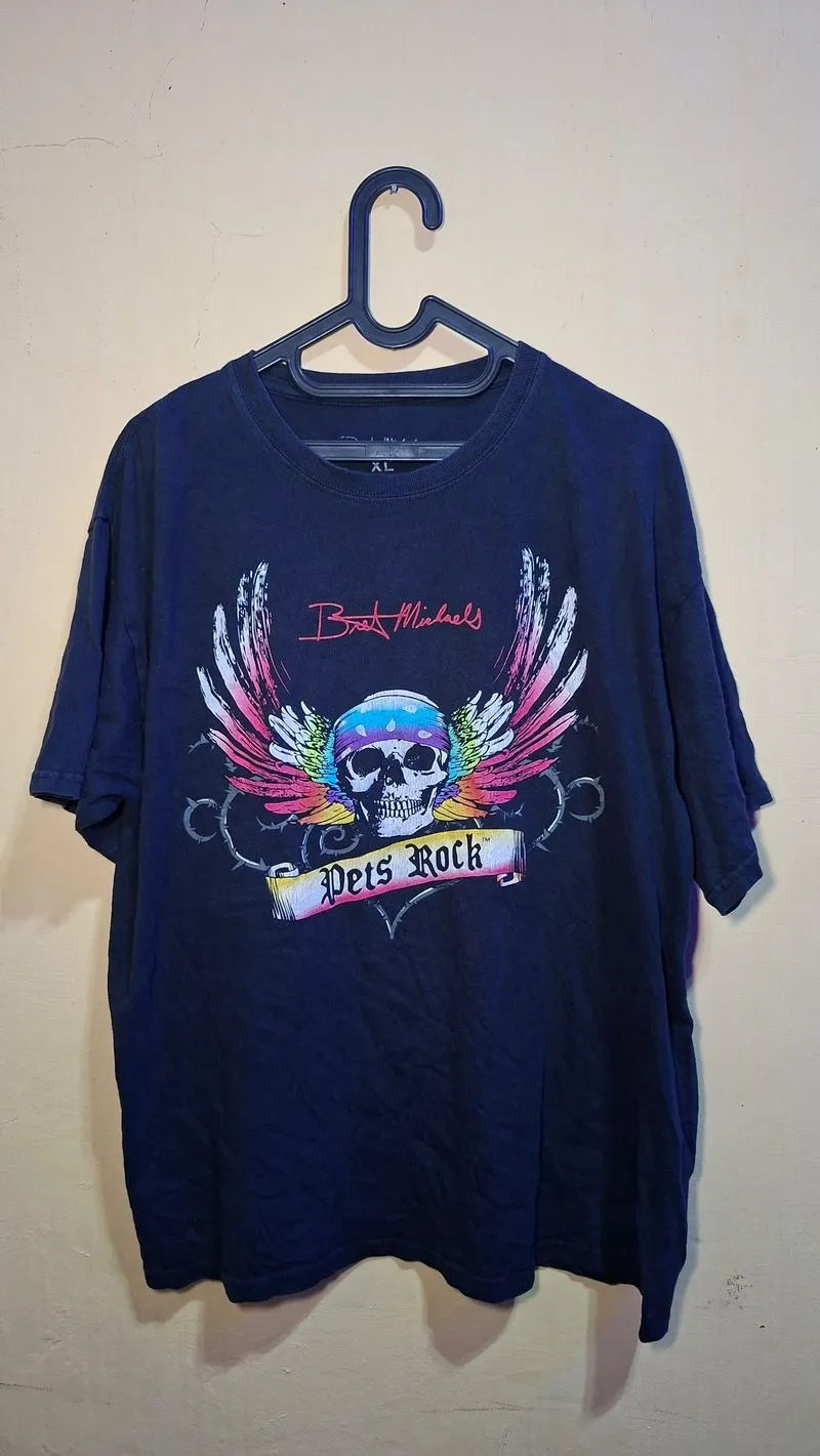 Kaos Vintage Bret Michaels "Pets Rock" Tour 1980 photo 1