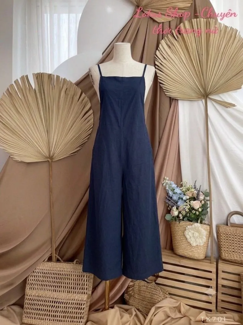 Preloved pribadi bkk jumpsuit navy photo 1