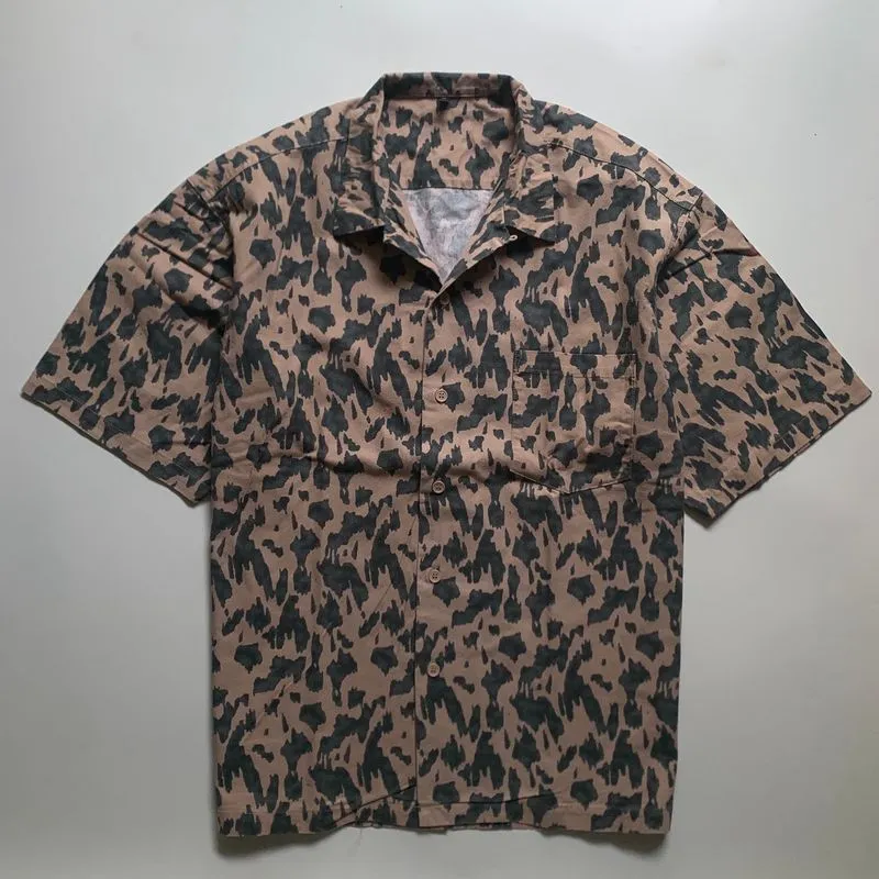 Open collar shirt Leopard photo 1