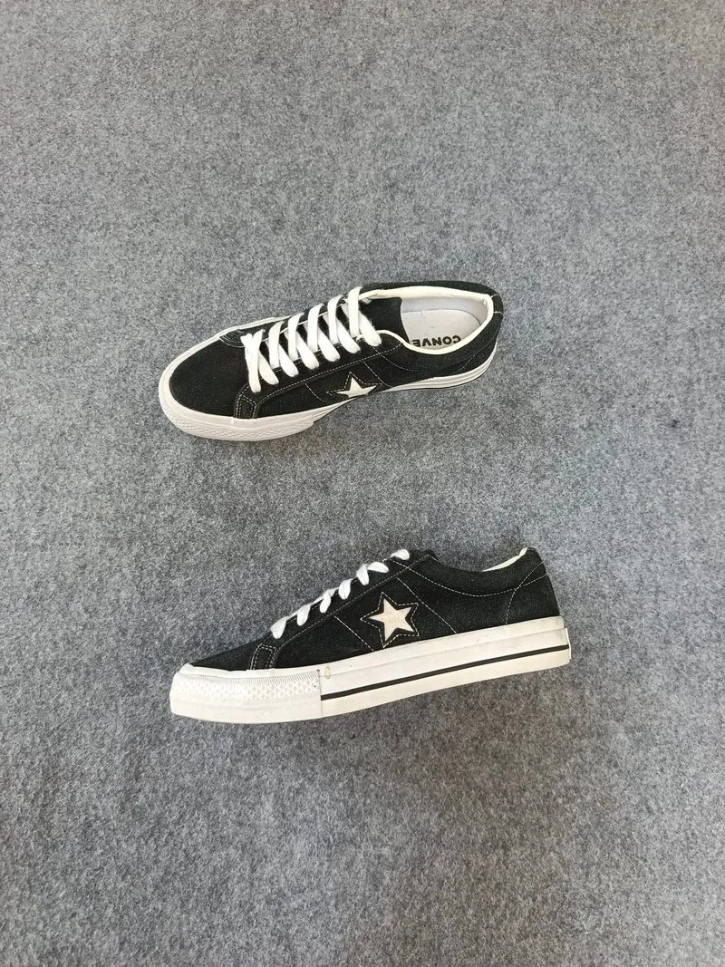 Converse One Star Suede Low Black White photo 1