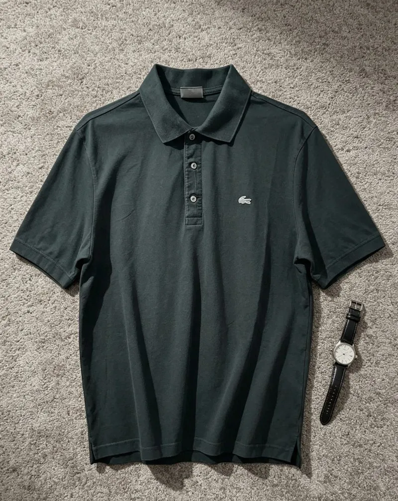 POLO LACOSTE LOGO PUTIH  photo 1