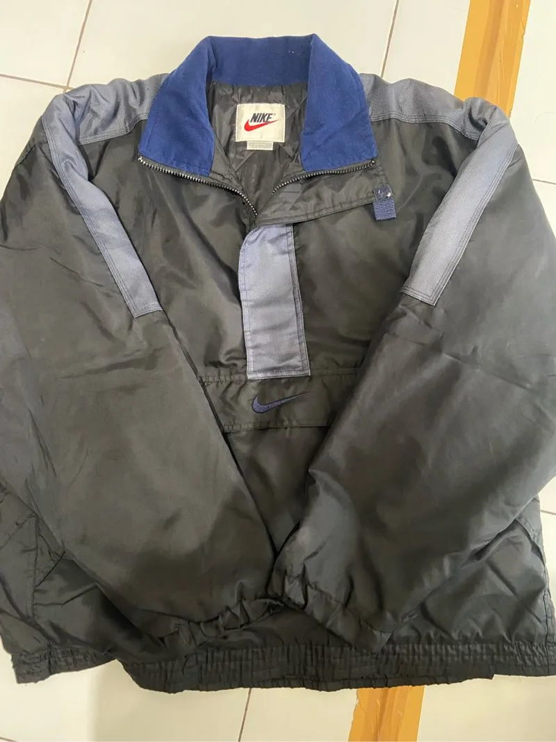 Nike Vintage Streetwear Windbreaker Pria navy photo 1