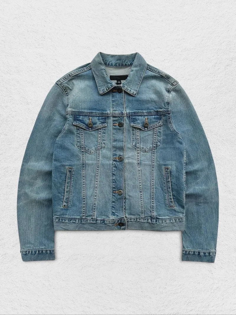 UNIQLO BOXY FADED JEANS TRUCKER JACKET photo 1