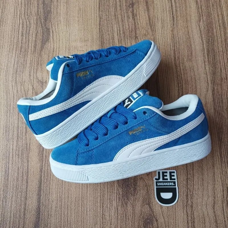 Puma Emo Casual Sneakers Wanita white blue photo 1