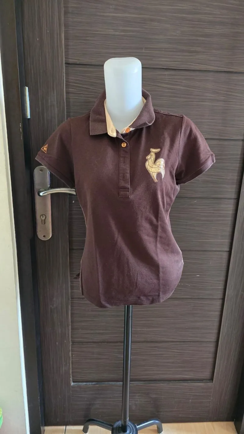 kaos polo lecoq coklat pl photo 1