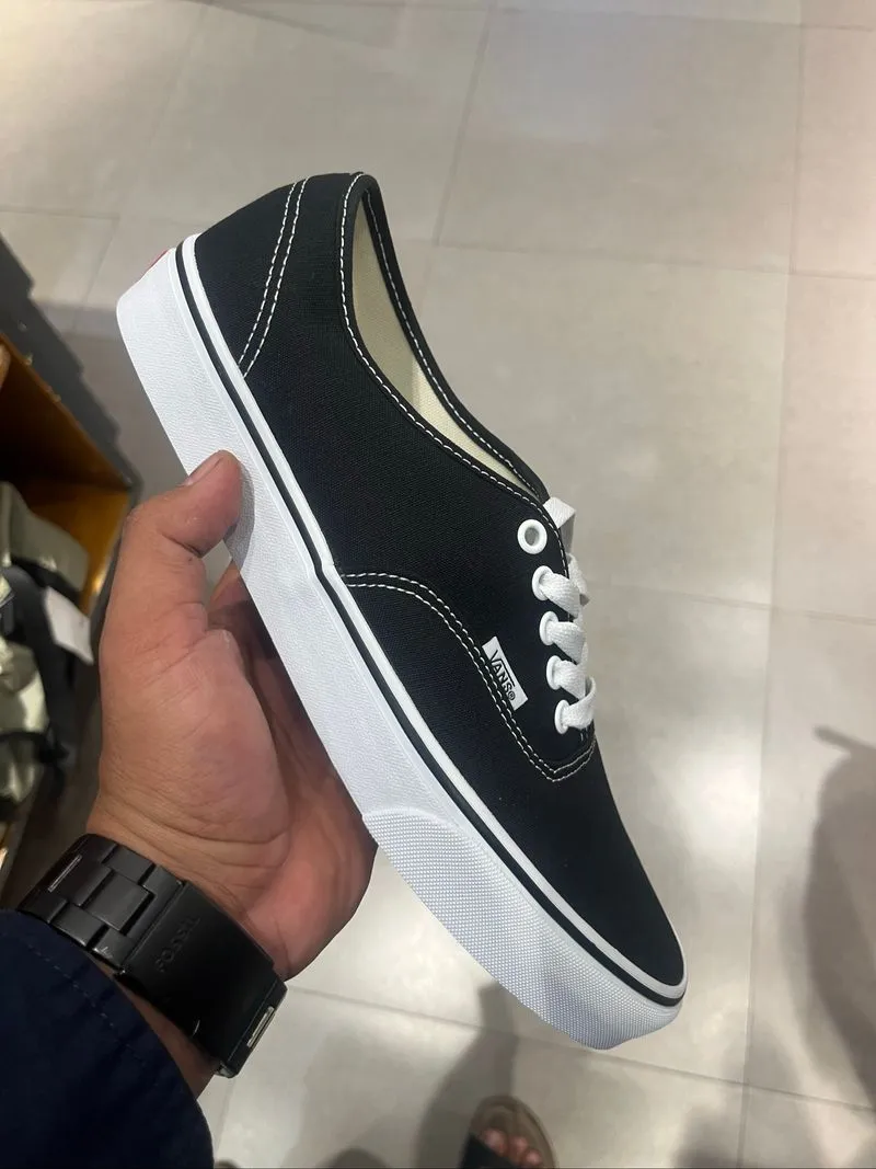 Vans authentic classic black and white authentic BW photo 1
