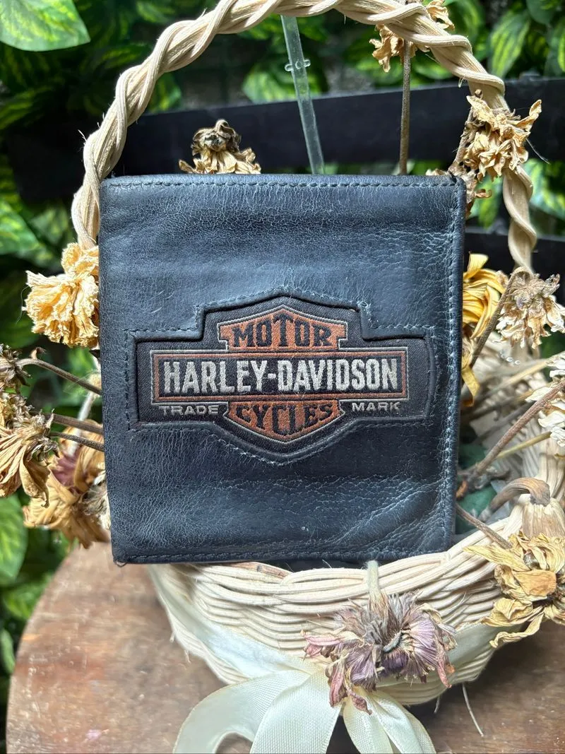 dompet leather harley davidson made usa photo 1
