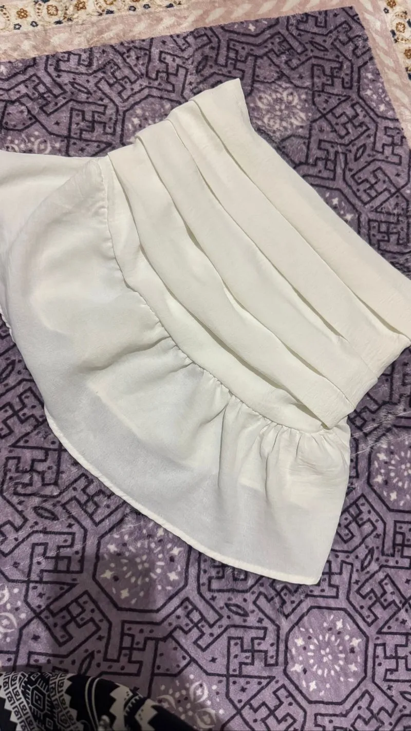 Atasan wanita crop top sabrina off shoulder kemben photo 1