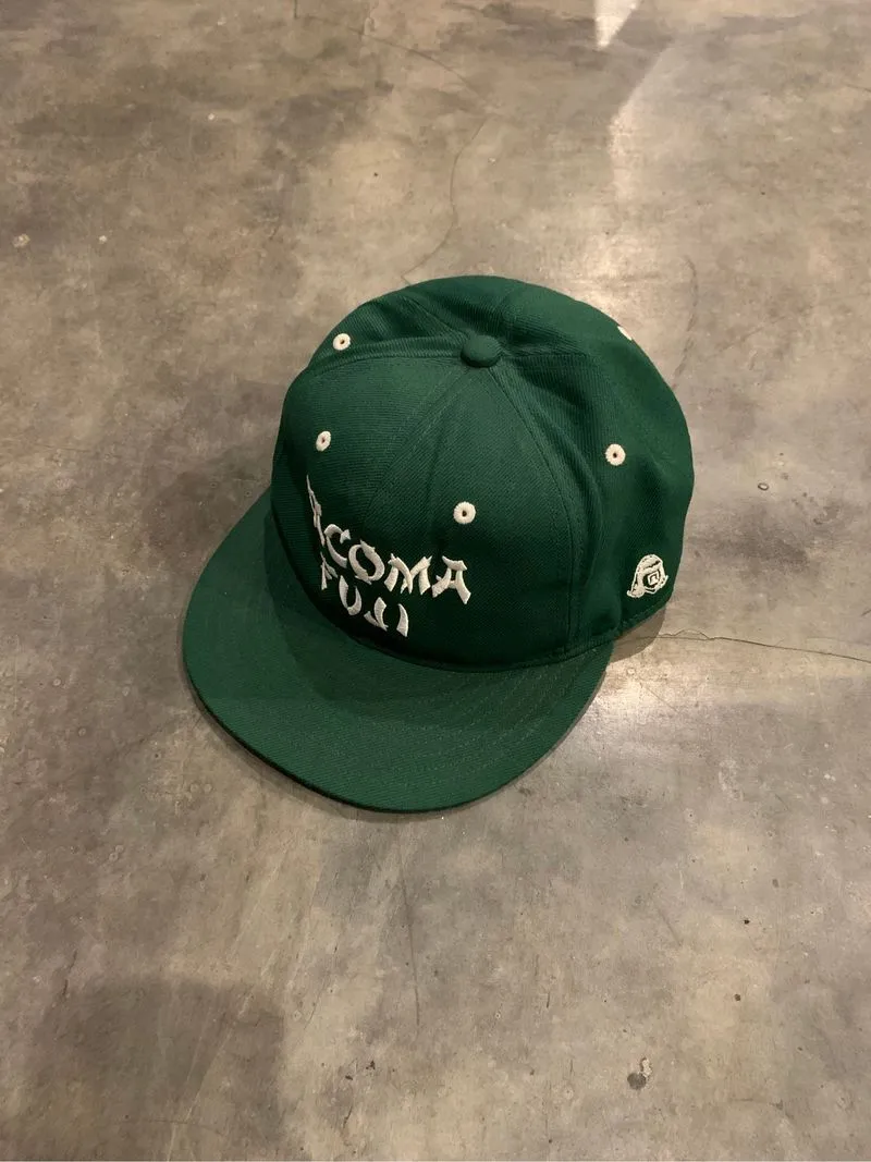 Takoma Fuji records Japan embroidery logo cap dark green photo 1