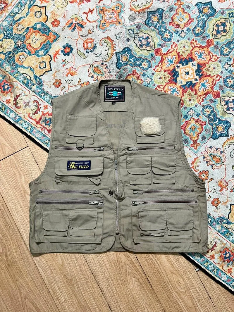 FISHING VEST VINTAGE BIG FIELD TACTICAL POCKET photo 1