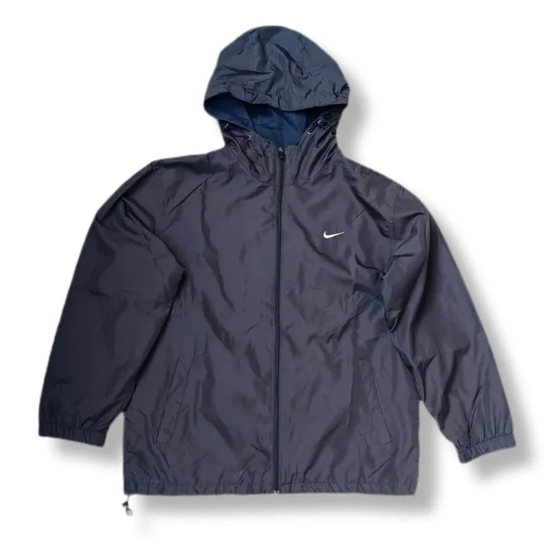 NIKE SWOOSH SMALL LOGO BLACK WINDBREAKER JACKET | OUTERWEAR  photo 1