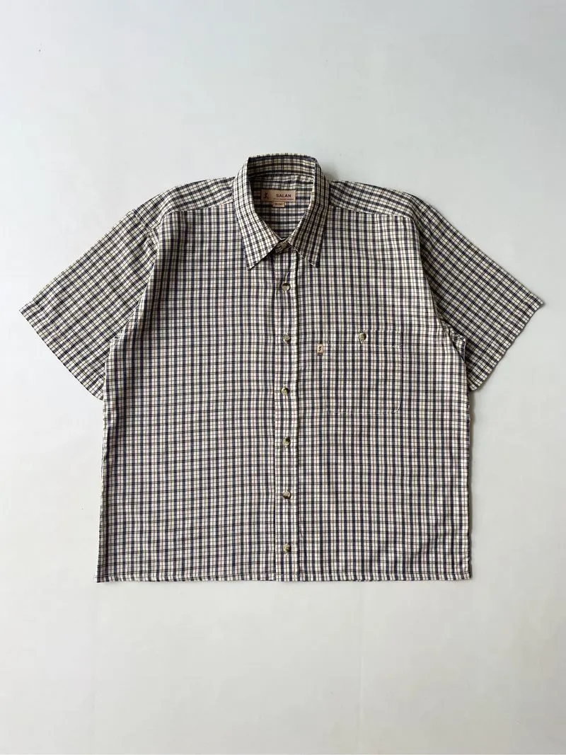 Ysalan multiplaid boxy shirt  photo 1