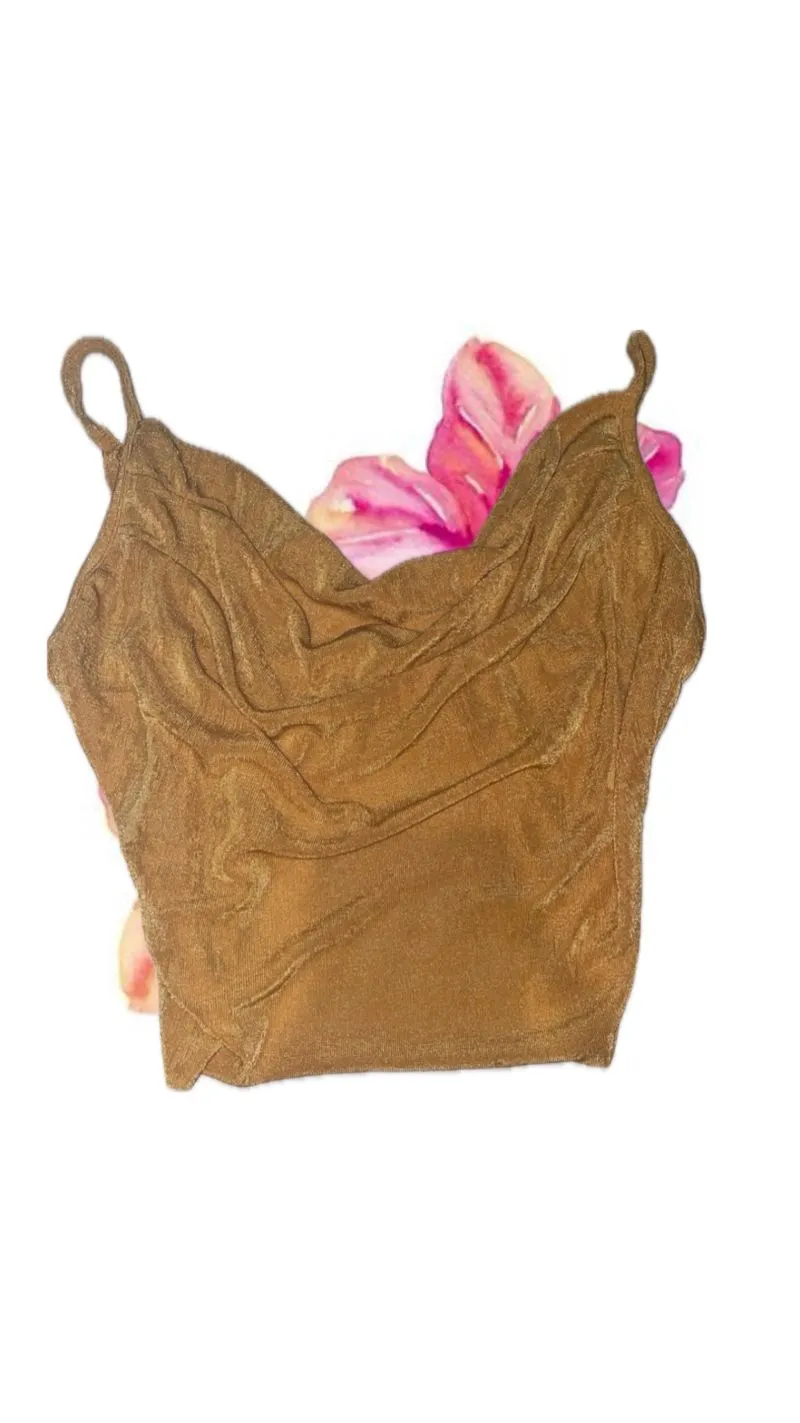 Luxury Fairy Crop top Wanita yellow photo 1