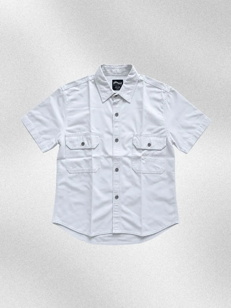 Airwalk Clothing Cotton Utility Pocket Shirt White Unisex photo 1