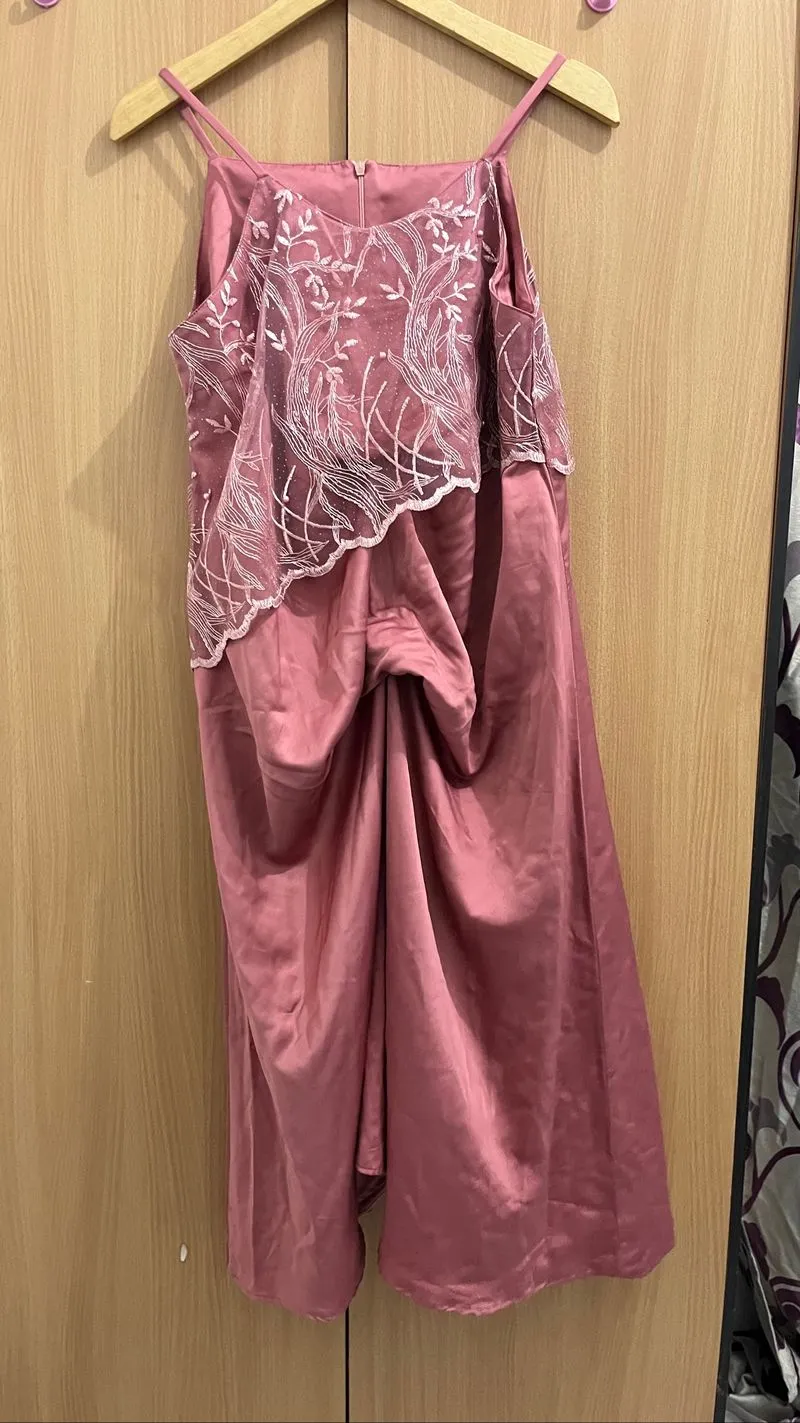 Dress Kondangan lengan buntung brokat photo 1