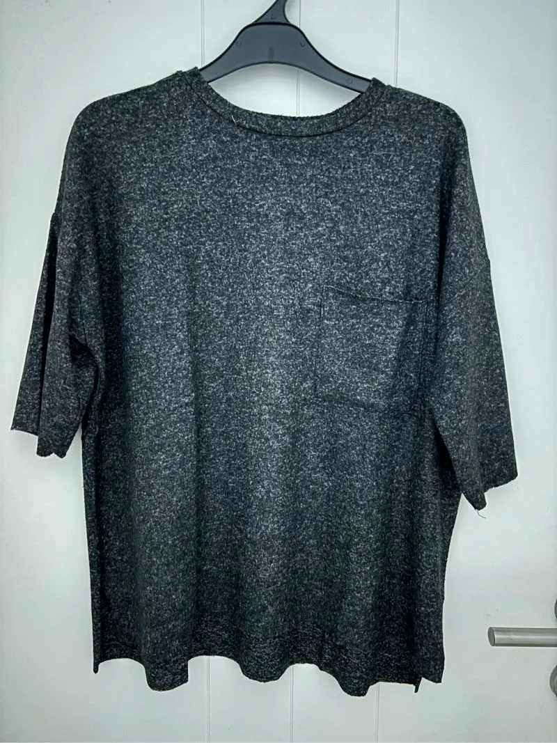 ZARA Minimalist Casual Sweater Wanita black gray photo 1