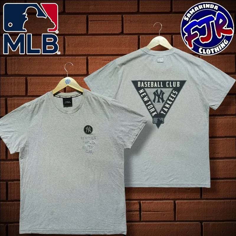 MLB Casual T-shirt Pria gray photo 1