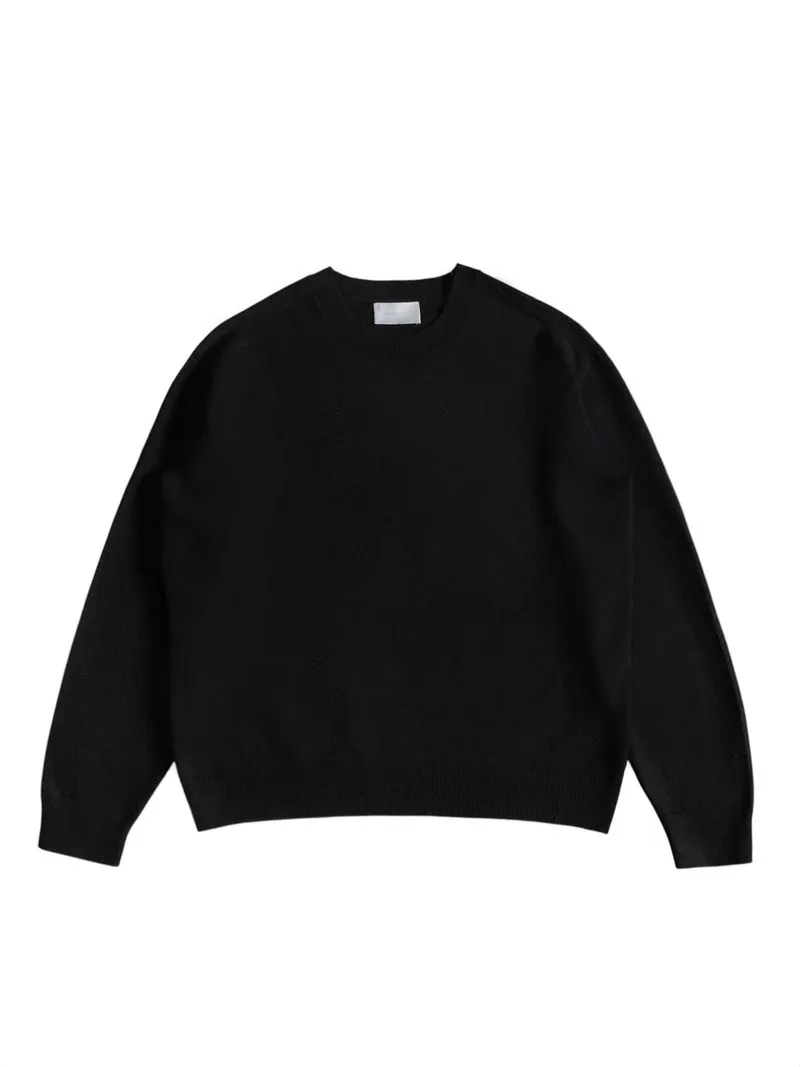 Gentlecover boxy fit knitted sweater black knit knitwear cre photo 1