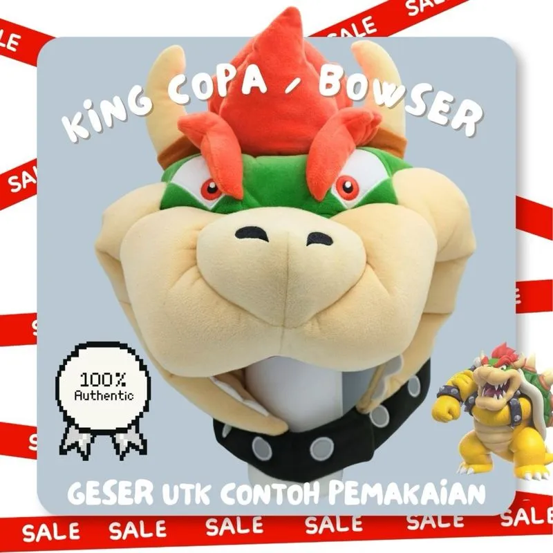 Topi Karakter King Copa Bowser Super Mario Bros photo 1