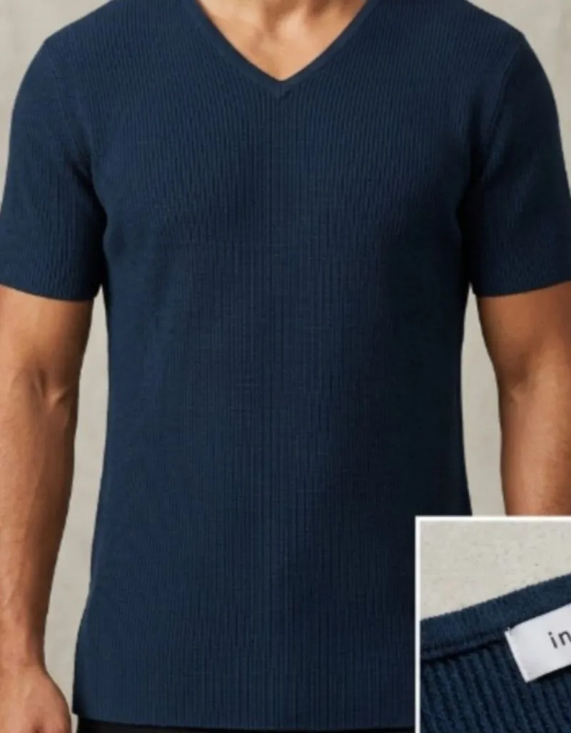 Innocento Man Tops Knit Baju Atasan Pria Rajut photo 1
