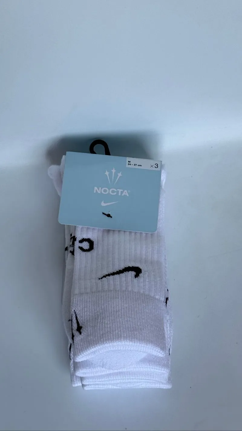 SOCKS NIKE X NOCTA DRAKE 3-PAIRS WHITE UNISEX photo 1