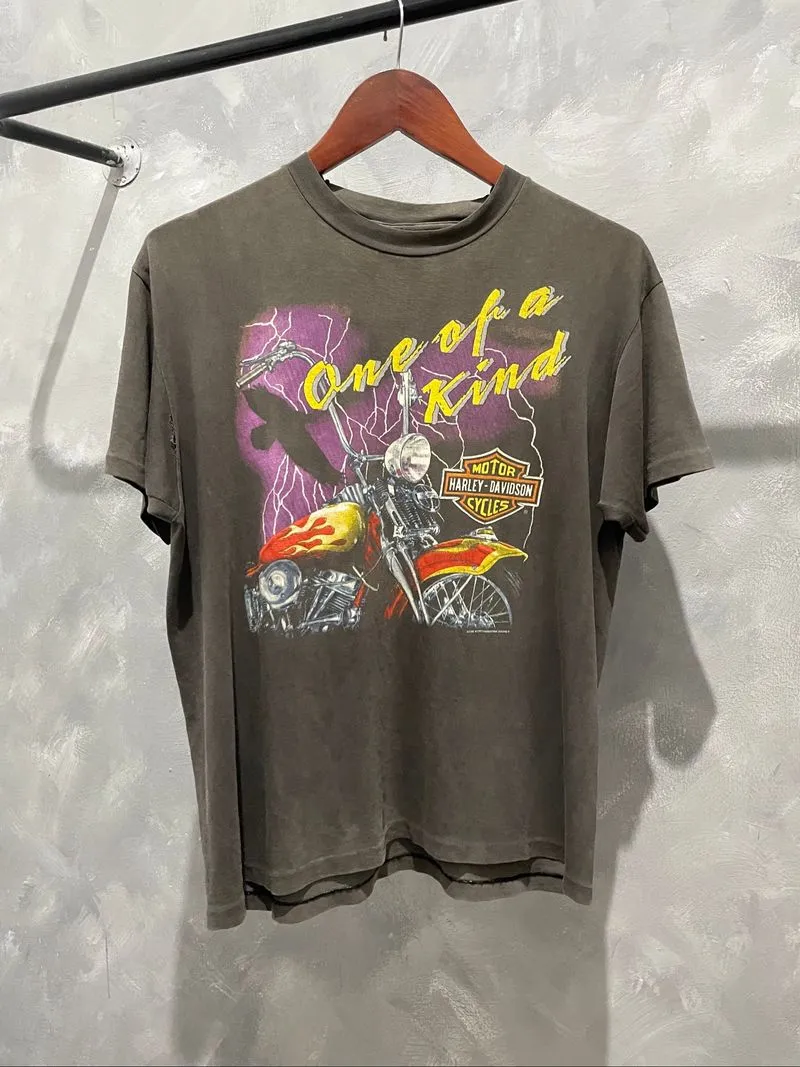 90s Super Faded Harley Davidson T Shirt photo 1