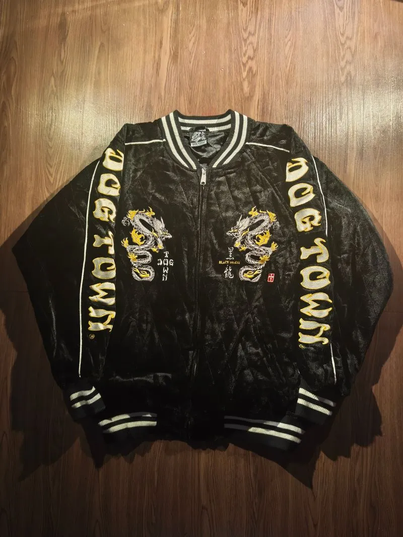DOG TOWN Black Dragon Japanese Sukajan Jacket  photo 1