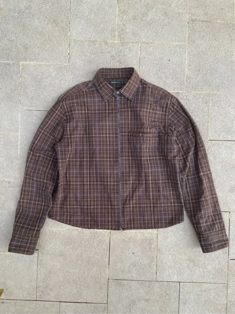 Japanese brand Vintage Streetwear Harrington jacket Pria brown photo 1