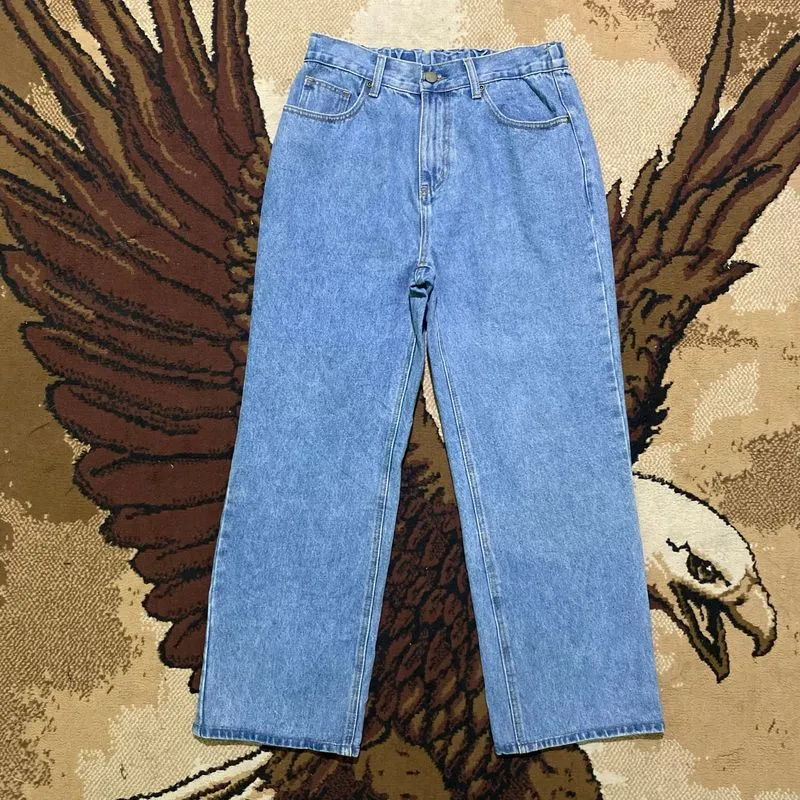 CELANA PANJANG JEANS KATUN DENIM BAGGY STYLISH KARET BELAKAN photo 1