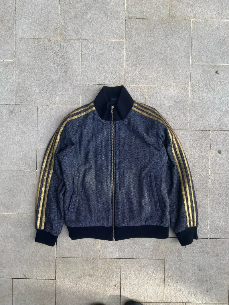 Adidas Streetwear Y2K Track jacket Pria black gray photo 1