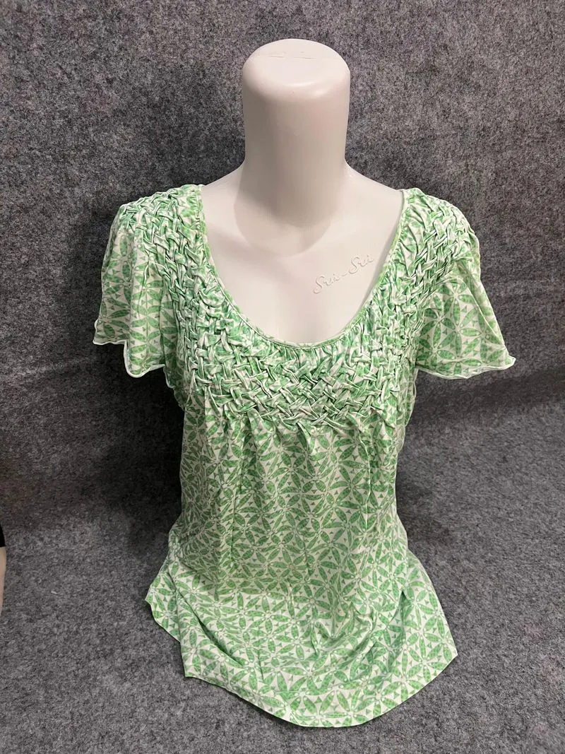 PL blouse wanita - atasan wanita warna green - ready 1pcs photo 1