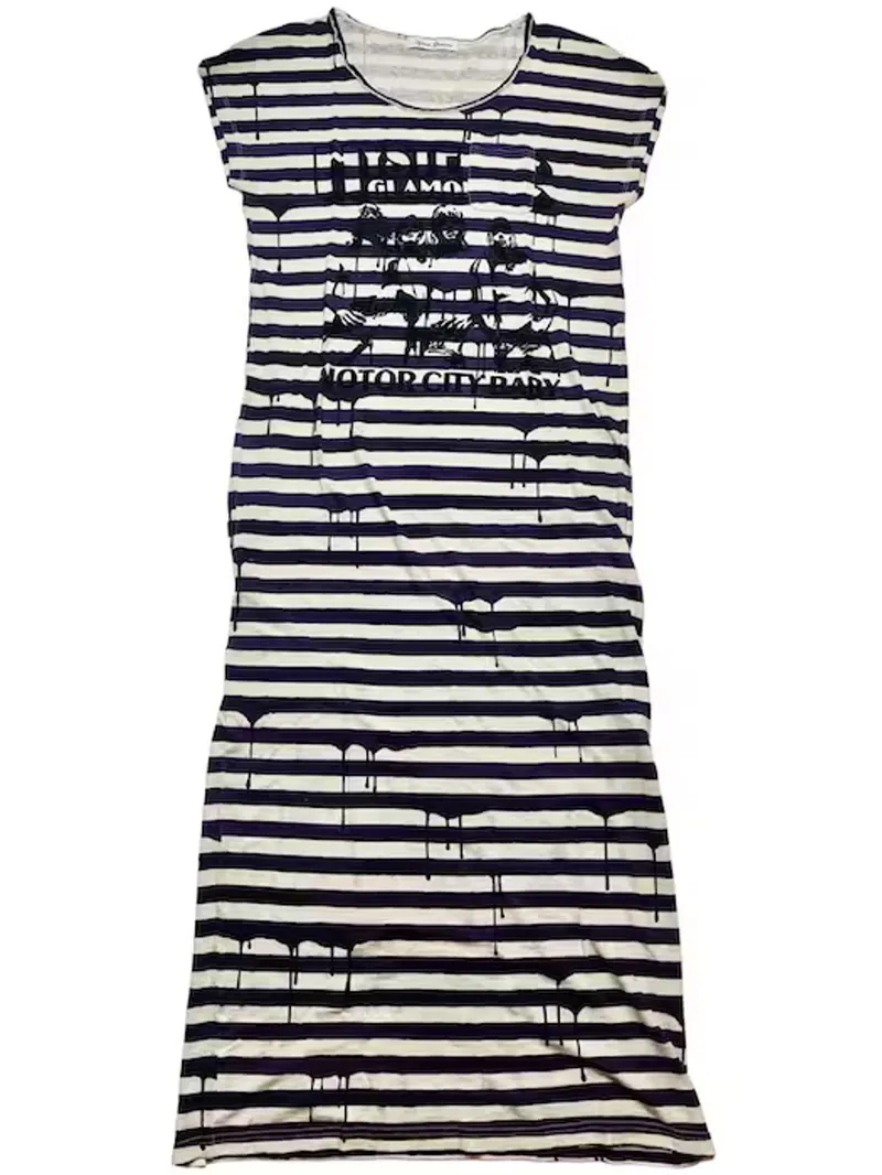 Hysteric Glamour Vintage Y2K Casual dress Wanita white black photo 1