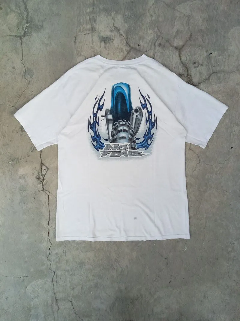 No Fear Streetwear Vintage T-shirt Pria white photo 1