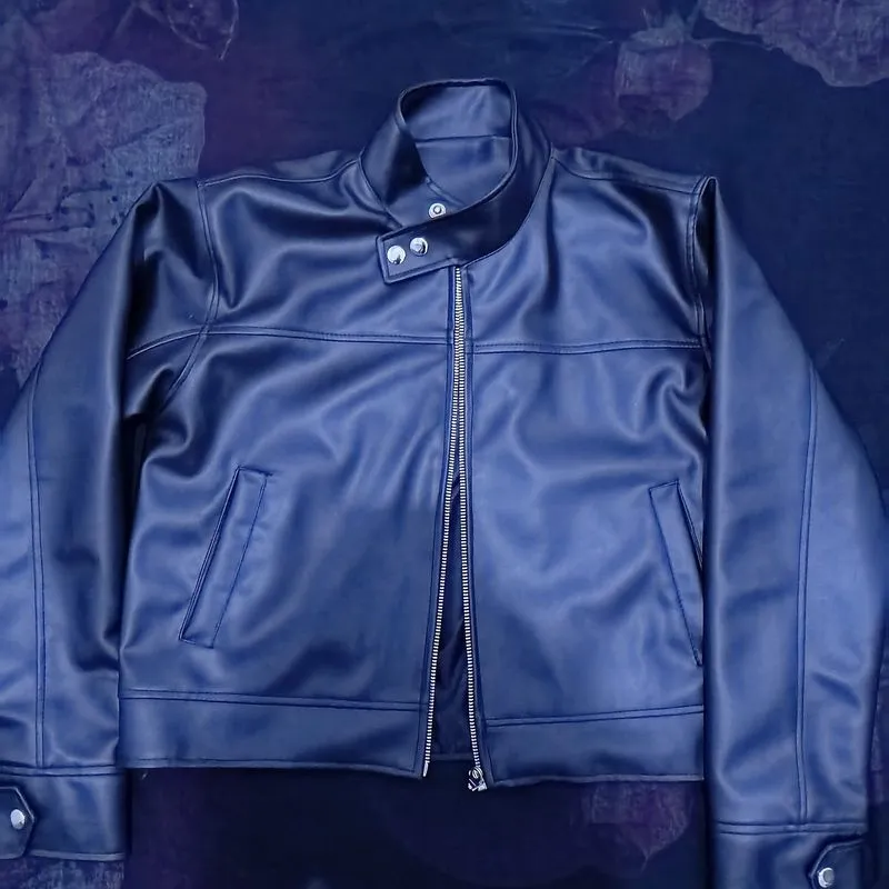 Lether jacket wanita crop  photo 1