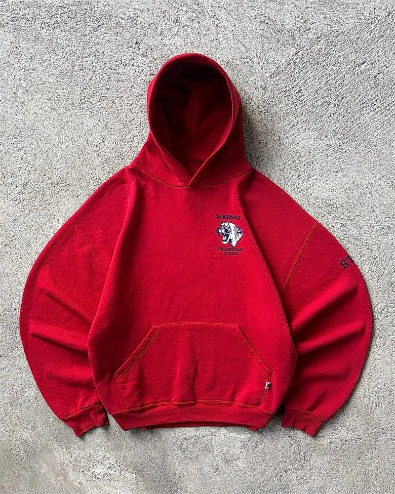 Vintage Russell Athletic Founder Warman Red Hoodies photo 1