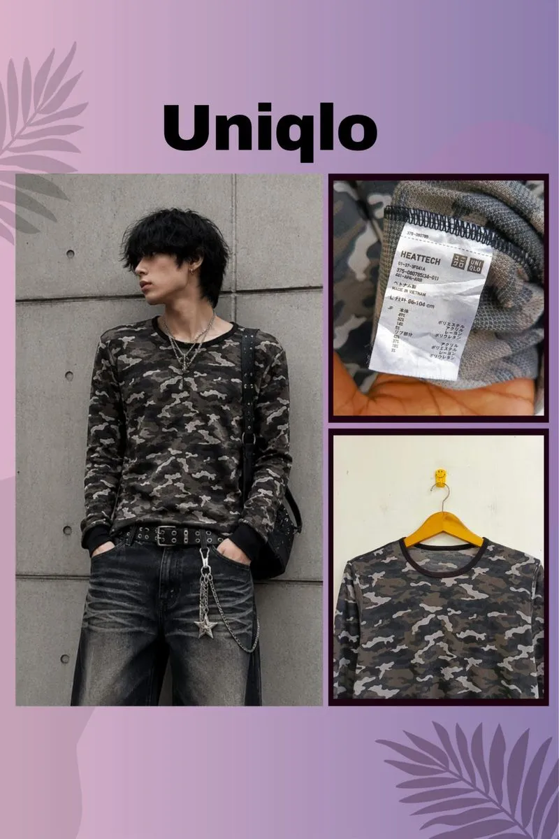 Long sleeve uniqlo camo photo 1