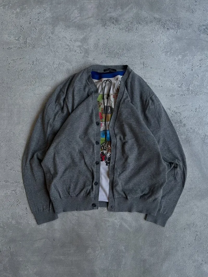 The Best Jeans basic cardigan knit sweater photo 1