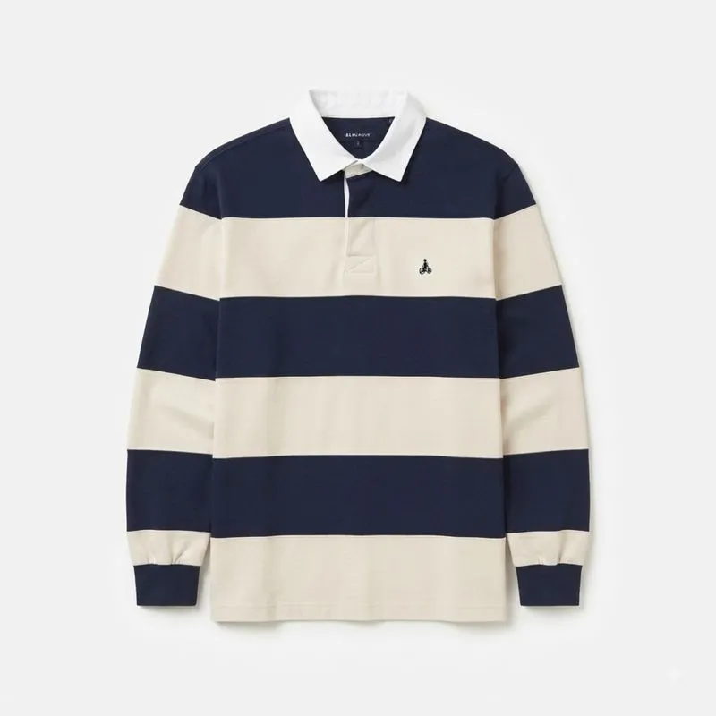 BEANPOLE Stripe Eimbordery Logo RUGBY L/S photo 1