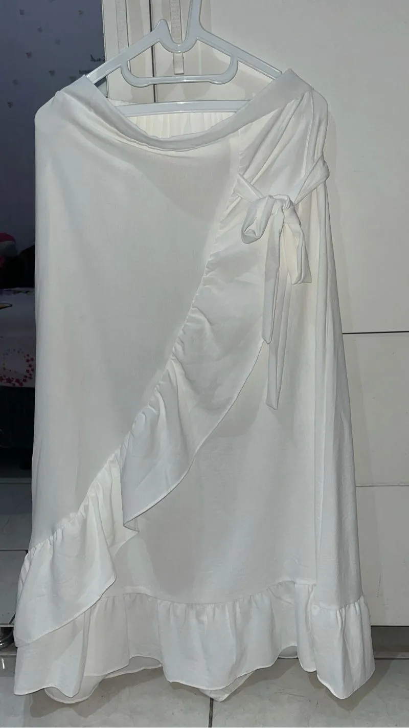 Fairy Coquette Skirt Wanita white cream photo 1