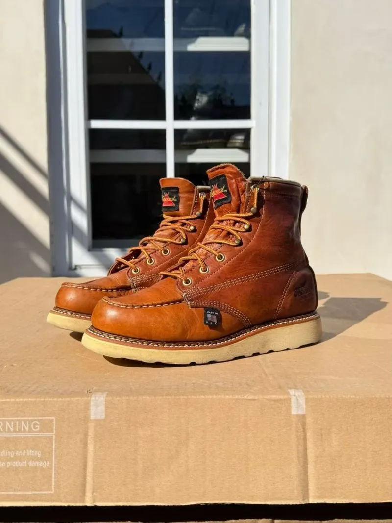 Thorogood 6 Inch Moctoe Boot Size 7.5 D Code A photo 1